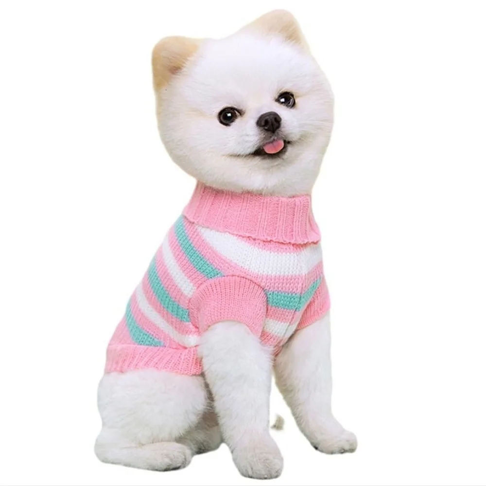New Dog Sweater Pink And Blue Small